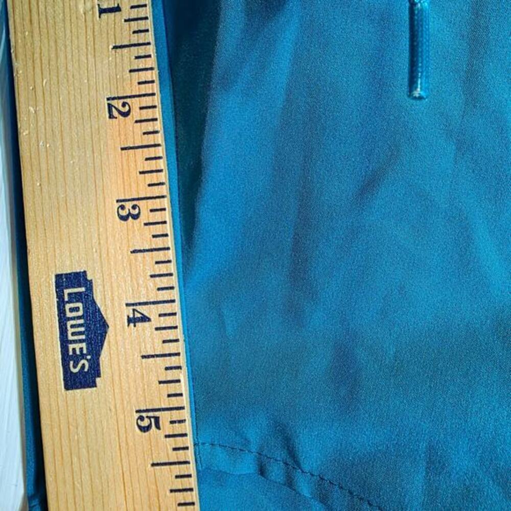 Title‎ Nine Carve Designs Board Shorts Lace Up Sz 14 XL Teal Green Swim Unlined - Picture 11 of 11